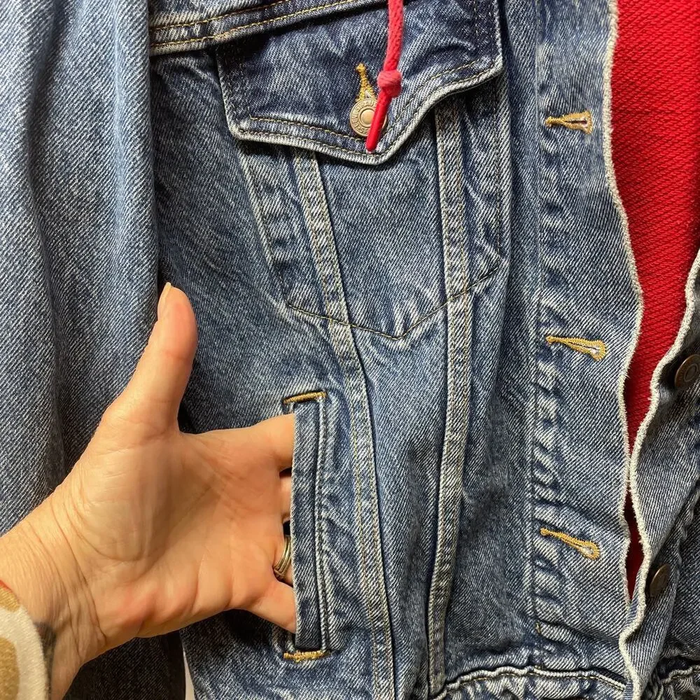 Levi’s Hybrid Denim Trucker Jacket & Hoodie Size L